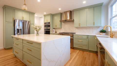세이지 그린 · 채광 NJ 주방