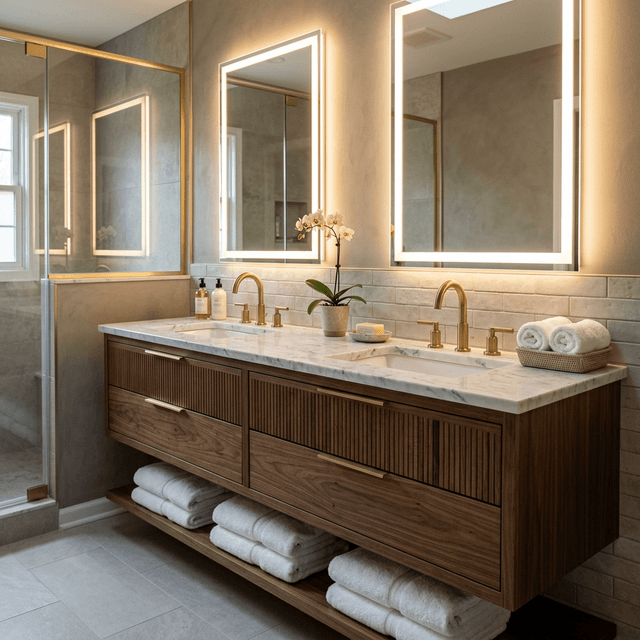 Cliffside Park 욕실 2개 동시 시공